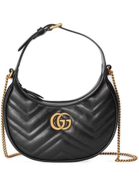 gucci linea a leather shoulder bag|farfetch gucci shoulder bags.